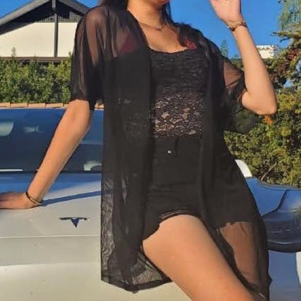 Black Swim Cover Up